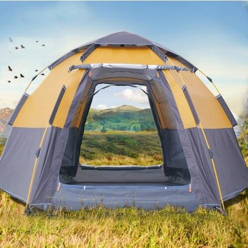 Automatic Tent Camping Outdoor Family Beach Tent 3-4 People Double Layer Waterproof Outer Sun Shelter Baraza De Acampamento