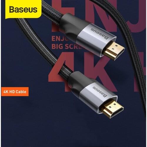 Baseus 4K 60HZ HDMI-compatible Cable Kx HD to 4K HD extension Splitter Cable for TV Switch Projector Laptop Office Video Cable