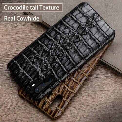 Crocodile tail Phone Case For Huawei P10 P20 P30 lite Y9 Y6 P Smart 2019 Mate 10 20 Pro Case For Honor 7X 7A 8 8X 9X 10 lite