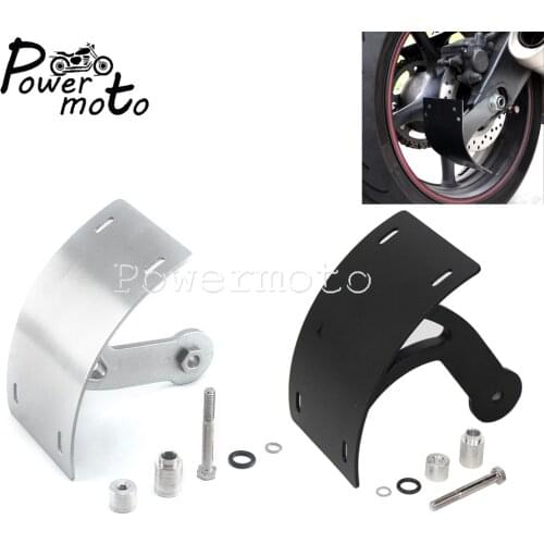 For Suzuki Boulevard M109R 2006-2013 Black/Chrome Motorcycle Side Mount Curved Tag Swingarm Number Holder License Plate Bracket