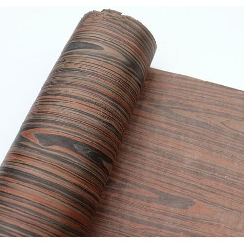 Length: 2.5Meters Thickness:0.2mm Technological Wood Bark Black Cedar Wood Veneer