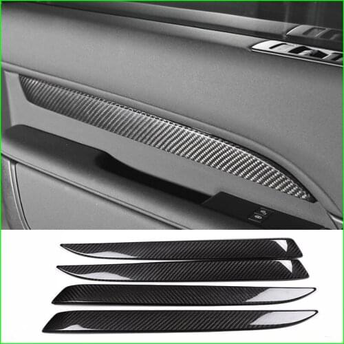 For Land Rover Discovery 5 LR5 2017-2018 100% Real Carbon Fiber Car Interior Door TrimCar Door Decoration Accessories 4 Pcs