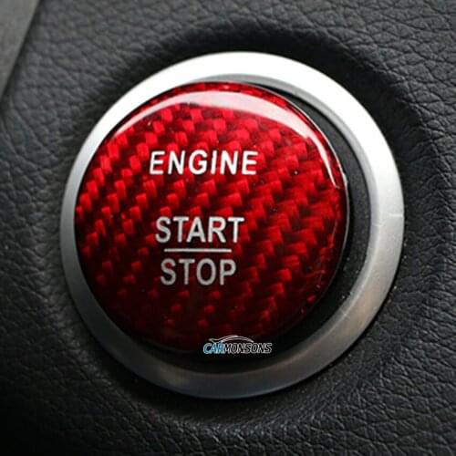 For Mercedes Benz A B C GLC GLA CLA ML GL Class W176 W246 W205 X253 X156 C117 Engine Start Button Carbon Fiber Cover Car Styling