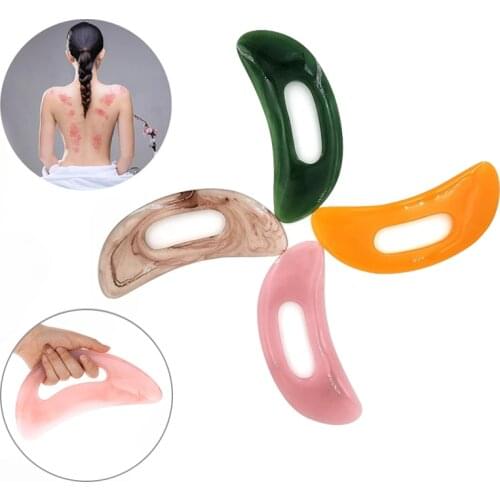 1Pc Guasha Board Natural Stone/Synthetic Resin Tool Scrapy aping Board Massage Tool Guasha Massage Board Scraper Massage Thera