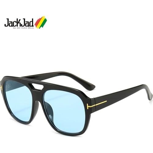 JackJad 2020 Fashion Cool Square Style T Metal Sunglasses Men Women Vintage Gradient Brand Design Sun Glasses Oculos De Sol 5115