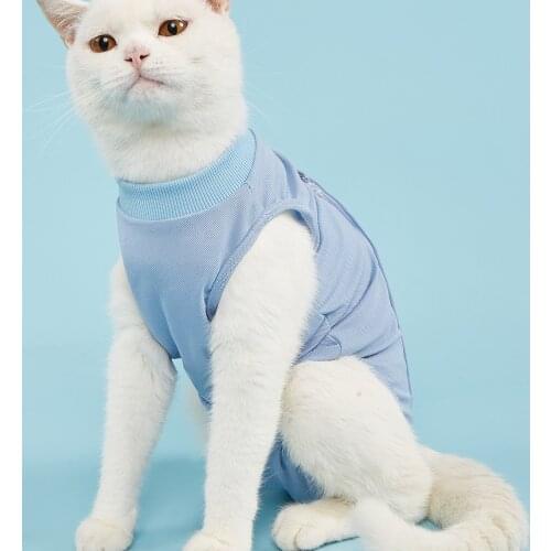Cat Recovery Suit, Professional Recovery Suit for Cats for Abdominal Wounds and Skin Diseases,Cats Pet Kitten, Cat Onesie After