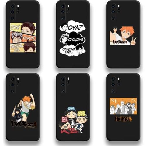 Cute Japan Anime Oya Haikyuu Phone Case For Huawei P20 P30 P40 lite E Pro Mate 40 30 20 Pro P Smart 2020