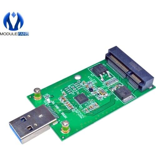 Mini PCIE mSATA SSD USB 3.0 External mSATA SSD Convertor Adapter Module Board Compatible With For Windows Vista/7/8/mac