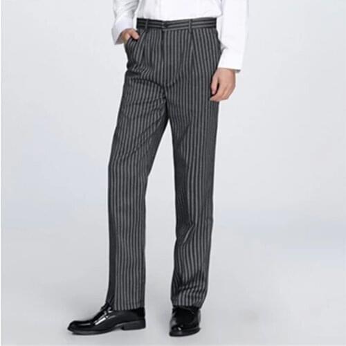 2017 Newest hotel food service Free Shipping autumn Cook pants work pants checked striped chef pants unisex chef trousers