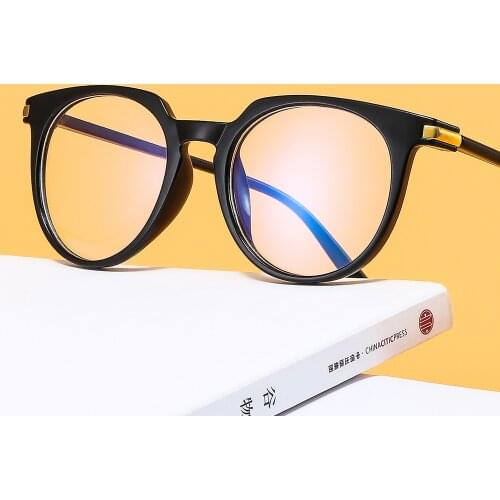 New transparent Arrow Plain glasses PC plain glass spectacles vintage eyeglass round frame glasses Decorative glasses