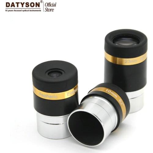 Aspheric Eyepiece Telescope HD Wide Angle 62 Degree Lens 4/10/23mm Fully Coated for 1.25" 31.7mm Astronomical Telescope