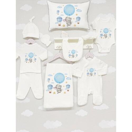 Organic 11 Piece Jacquard Hospital Output-For Baby Series Baby Set Lux 100 Cotton High Quality