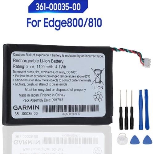 Original Replacement Battery For Garmin Edge 800 810 361-00035-00 Genuine Battery 1100mAh + Free Tools