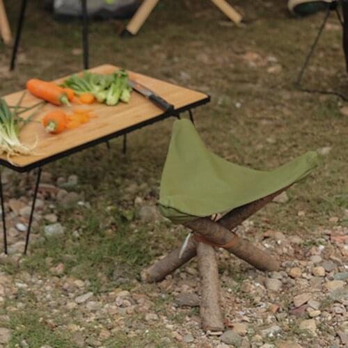 Portable Outdoor Equipment Portable Folding Tripod Stool Cloth Travel Fishing Hiking Camping Chair Picnic Multitool