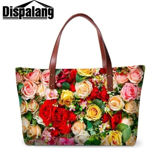 Diapalang Luxury Shoulder Totes Bag Girls Messenger Bag Lager Flap Lady Shell Floral Handbag for Women 2018 Design Print Flower
