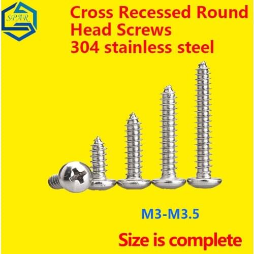 Recessed Round Screws Cross Recessed Pan Head Machine Screws cross Round Head Tapping Screws Self Tapping Nails screws T845