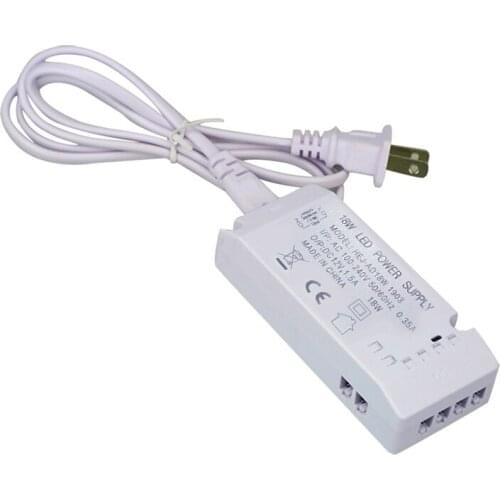 EU US plug power adapter AC100-240V to DC12V 18W power driver transformer 6 honle for LED Ceiling Cabinet Light