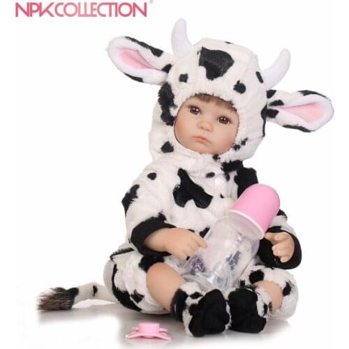 NPK 18 Inch 40CM Silicone Reborn Doll Handmade Vinyl Girl Reborn Babies Doll Lovely Doll Toy Fashion Gift for girl