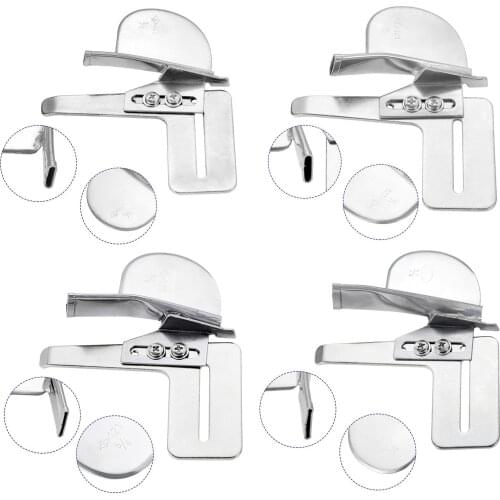 Single Needle Flat Car Industrial Sewing Machine Binding Folder Single Fold Bias Binder Attachment for Singer Zigzag 20U Brother