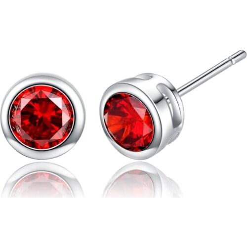 New Fashion 2019 Jewelry Crystal Stud Earrings for Women Tiny Simple Round Earrings Women Ladies Girls Gift