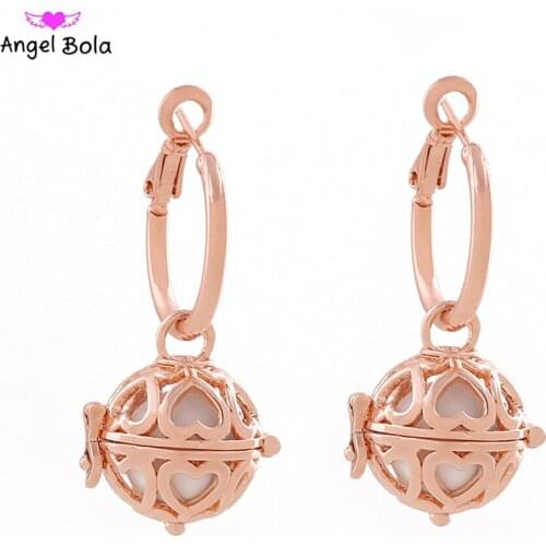 Angel Bola Newest Fashion Jewelry Plated Dangel Earrings for Woman Aromatherapy Pendant Earrings EL-010