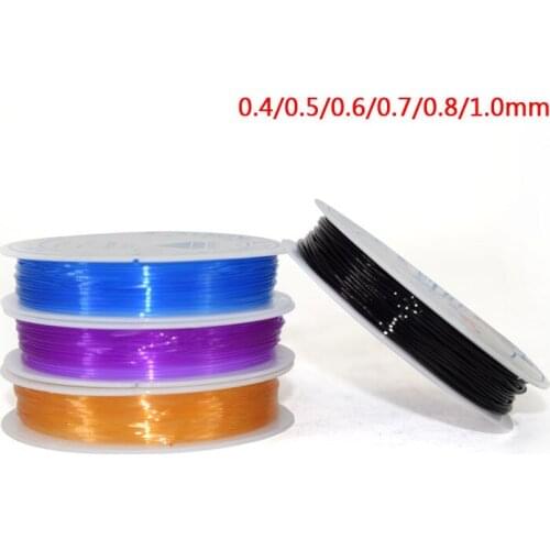 0.5 0.6 0.7 0.8 1mm Crystal Elastic Beading Line Cord Thread String Stretch Wire Bracelet Fishing Rope For DIY Bracelet Jewelry