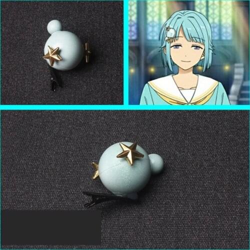 1pcs Ensemble Stars Cosplay Shino Hajime Headwear Head Clip Hairwear Cosplay Props Cosplay Accessories Hair Clip Halloween