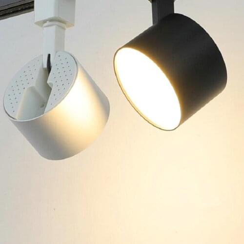 10PCS 12W 15W 20W Rail spotlight led track light rail lamps AC110V AC220V LED Ceiling Lamps home commerical Shop stores Light