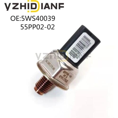 1x OEM 55PP02-02 5WS40039 Original CR Fuel Rail Pressure Sensor For Peugeot 307 2.0 HDI 16V For Ford Focus C-MAX S-Max 1.8 2.0