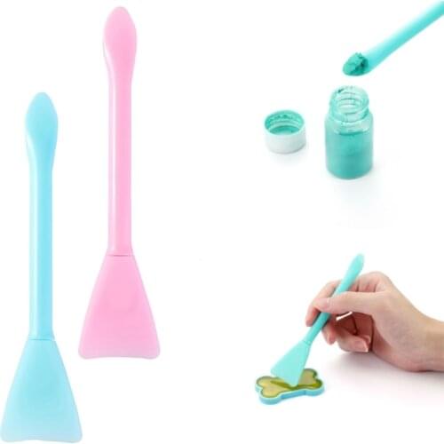 2/5Pcs Multifunction Stirring Brush Soft Silicone Brush Powder Spoon Epoxy Resin Tools for DIY Resin Mold Easy To Clean Glue
