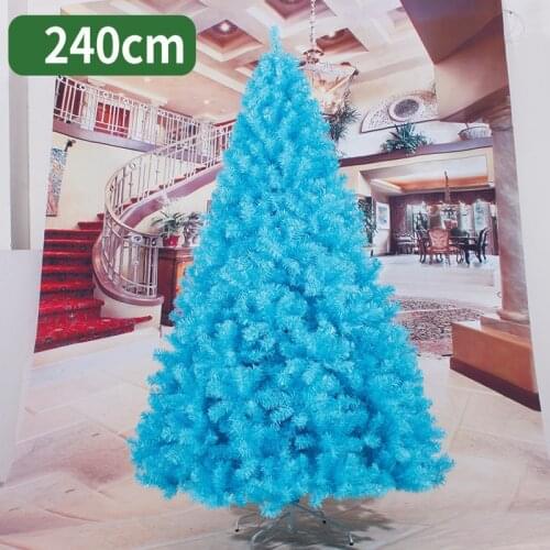240cm Christmas tree black bluer artificial Christmas tree decorations merry Christmas decorations for home free shipping