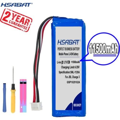 New Arrival [ HSABAT ] 11500mAh GSP1029102A Battery for JBL Charge 3 2016 Version / Charge 3 / check the place of 2 red wires