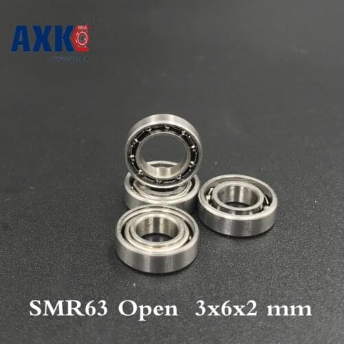 Free Shipping 10 Pcs Open Type Smr63 Bearings 3x6x2mm Stainless Steel Ball Bearings Ddl-630 Ddl630 Ssl630 Ssl-630