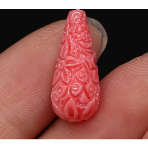 10Pcs Natural Red Coral Beads Through-Hole Isolation Bead For Jewelry Making DIY Necklace Earrings Bracelet Accessory