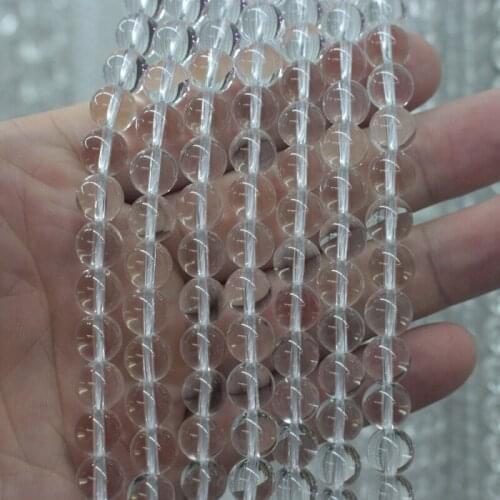 Natural white rock quartz stone beads natural GEM beads DIY loose beads for jewelry making strand 15" wholesale