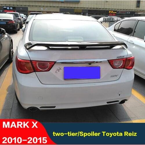 CEYUSOT FOR Accessories Spoiler Toyota MARK X GS ABS Material Tail FIN CAR Trunk Rear Lip Double-Deck Spoiler Reiz Wing 2010-15