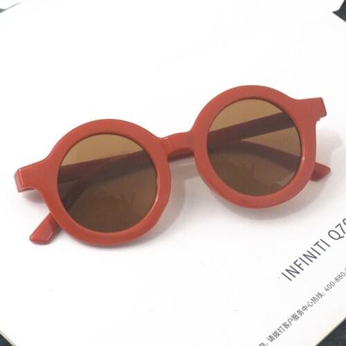 Childrens Candy Colors Sun Glasses Round Glasses Unisex Personality Sunglasses UV Protection Kids Eyewear