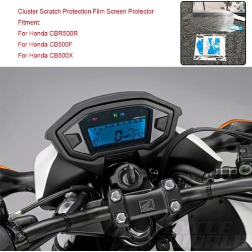 For Honda CBR500R CB500F CB500X Motorcycle Speedometer Cluster Scratch Protection Film Screen Protector TPU Clear