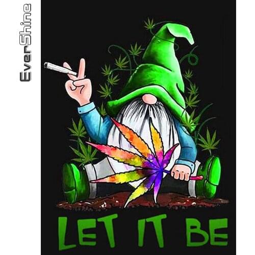 Evershine Diamond Painting Santa Claus Cross Stitch 5D DIY Diamond Embroidery Cartoon Picture Rhinestone Mosaic Christmas Gift