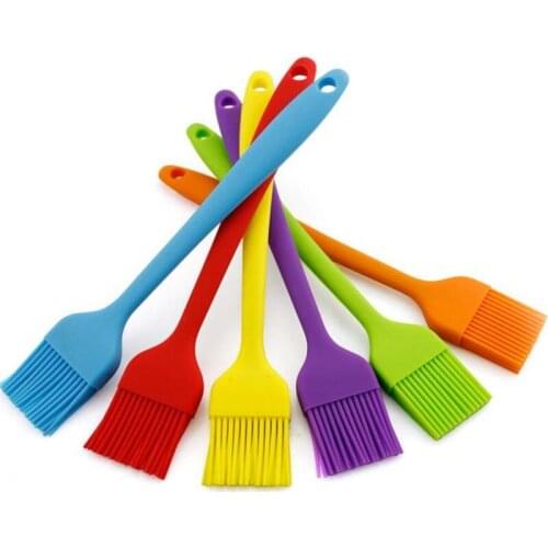 Grill Oil Brushes Tool Heat Resisting Silicone Basting Oil Brush Barbecue Cooking BBQ Tools LX8052