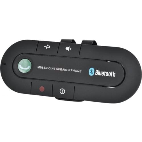 Bluetooth Speakerphone 4.1+EDR Wireless Audio Music Receiver Hands Free Bluetooth Car Kit Sun Visor Portable Bluetooth Multipoin