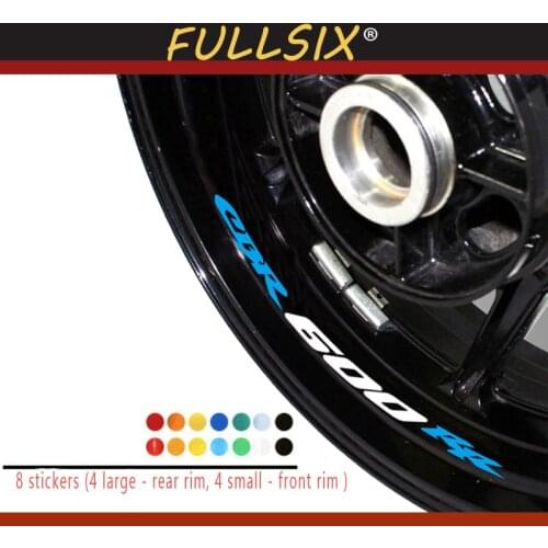 Motorcycle wheel stickers car Accessories Reflective decorative rim interior side decals For Honda CBR600RR cbr 600 rr