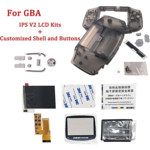 Customized housing shell & buttons, no need cut shell with IPS V2 LCD Kits for GBA IPS V2 LCD Backlight for GameBoy Advance
