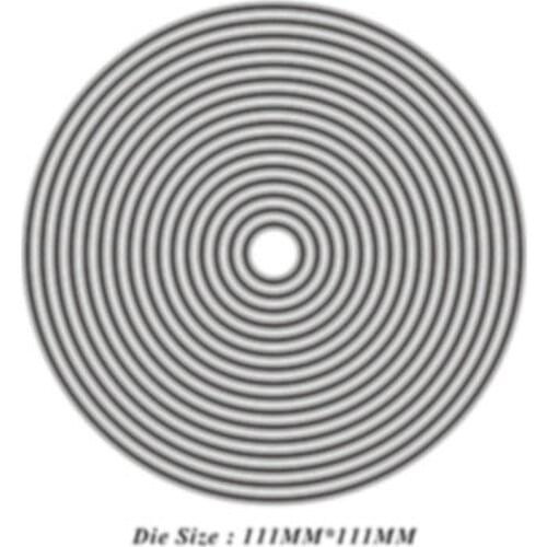 Round Border Frame Set Metal Cutting Dies for DIY Scrapbooking Photo Album Decorative Embossing Paper Card Crafts Die Cut