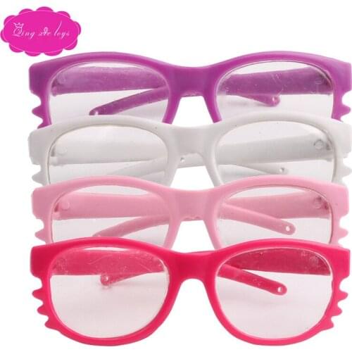 Doll accessories beard glasses frame glasses 4 colors fit 18 inch Girl dolls and 43 cm baby dolls accessories c460-c464