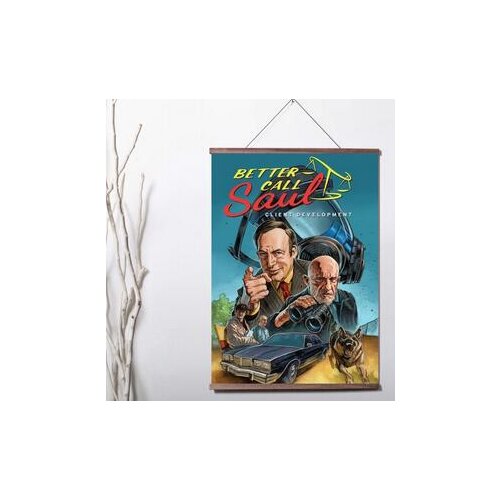 Better Call Saul Art Print canvas Poster Canvas Scroll Painting with wood