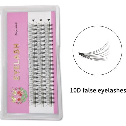 10D Premade Volume Fans Lashes Mink Eyelashes Thick Lash 8-14mm Mixed Set Premade Fan Eyelash Extensions False Lashes Wholesale
