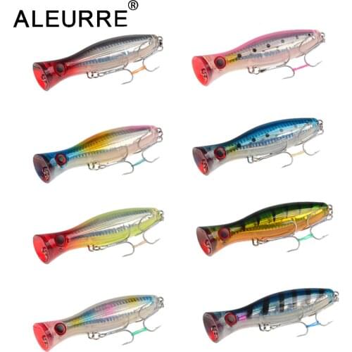 New 12cm 42g Hard Lure Big Popper Lure 8 Colors Top Water Fishing Lures Popper Lure Crankbait Minnow Swimming Crank Baits pesca