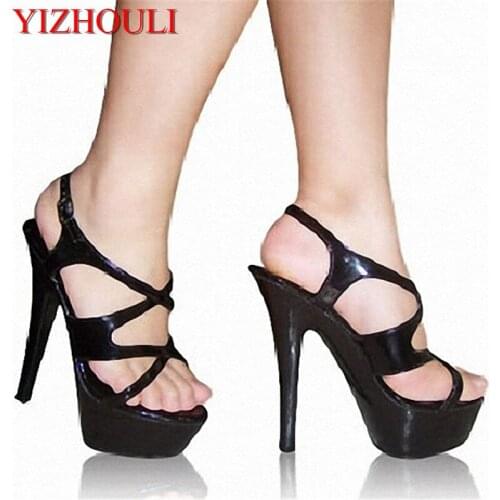 New stock is 15 cm high heels bottom can be customized according to customer requirements of the lacquer that bake photo sandals
