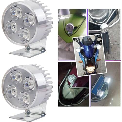 New Universal Bright LED Headlight Motorbike 2 inch Driving Lamp Lights